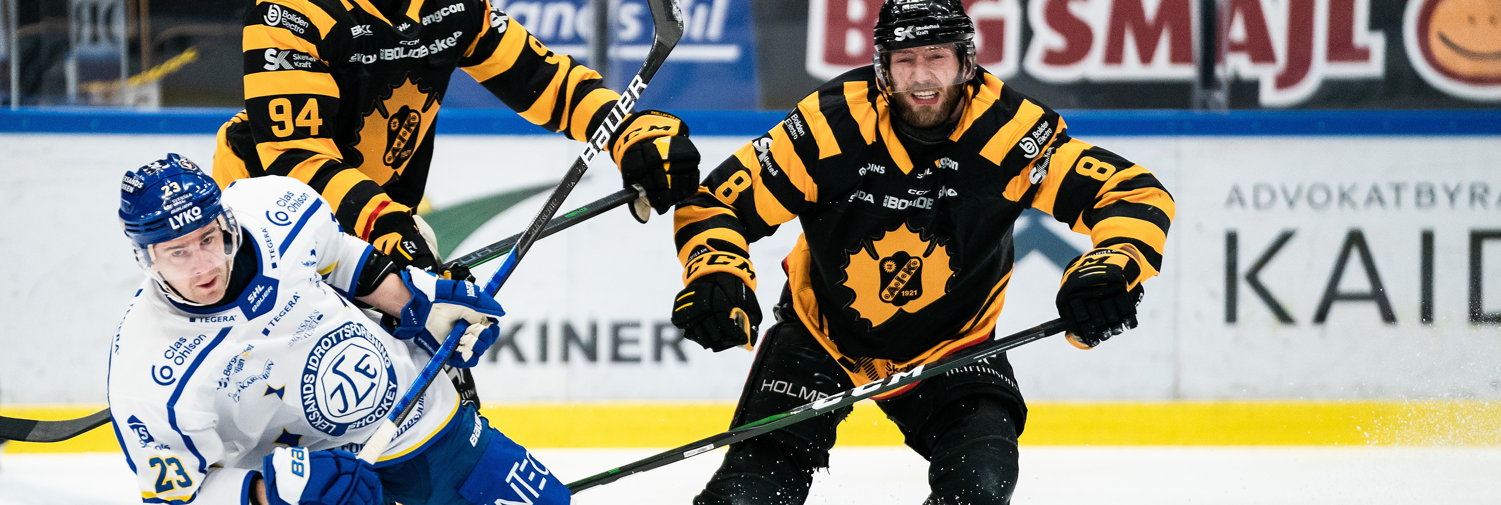 Leksand och Skellefteå i SHL Ishockeymatch mellan Leksand och Skellefteå i SHL