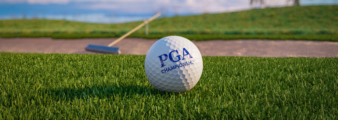 Bild på golfboll från PGA-mästerskapen