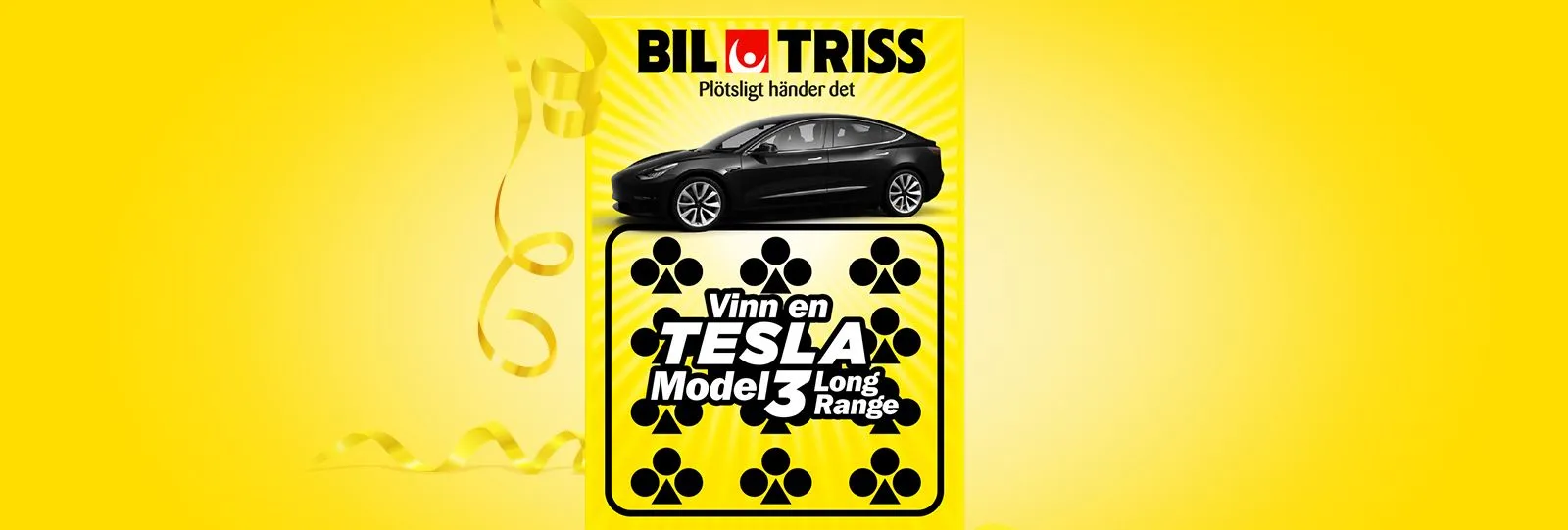 Man i Alingsås vann en Tesla på BilTriss