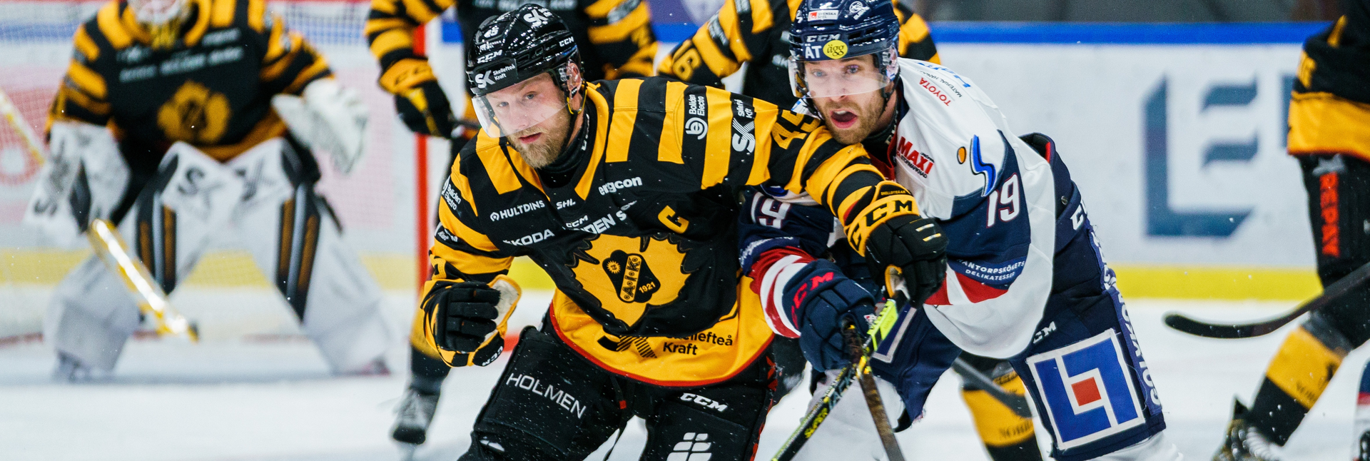 Kamp om pucken mellan Linköping och Skellefteå i SHL