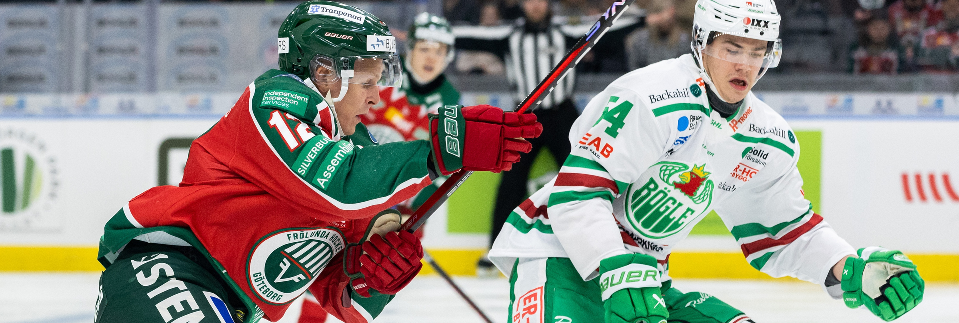 Ishockeymatch mellan Frölunda och Rögle i SHL