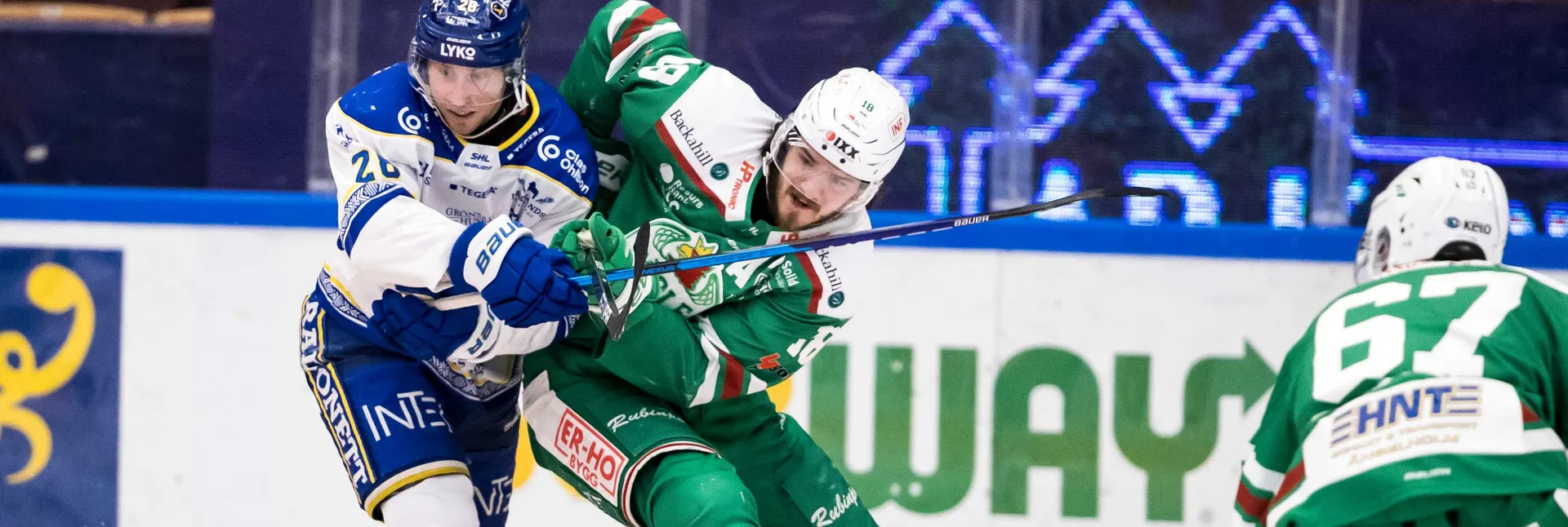 Ishockeymatch mellan Leksand och Rögle i SHL