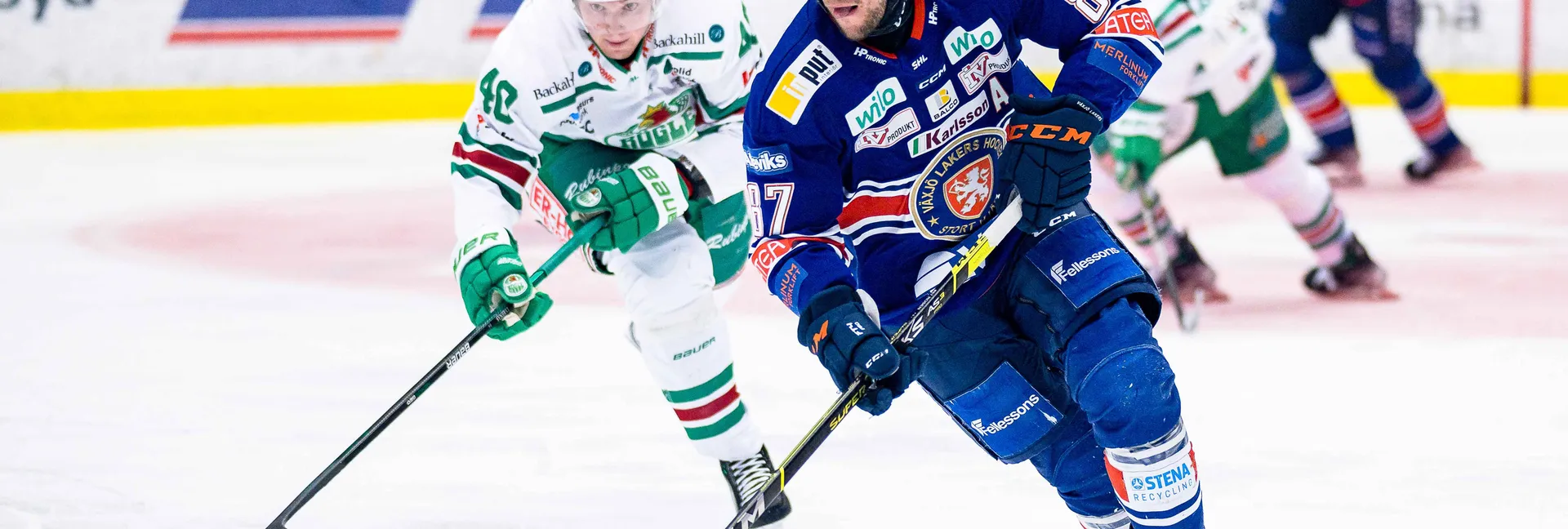 Ishockeymatch mellan Rögle och Växjö i SHL
