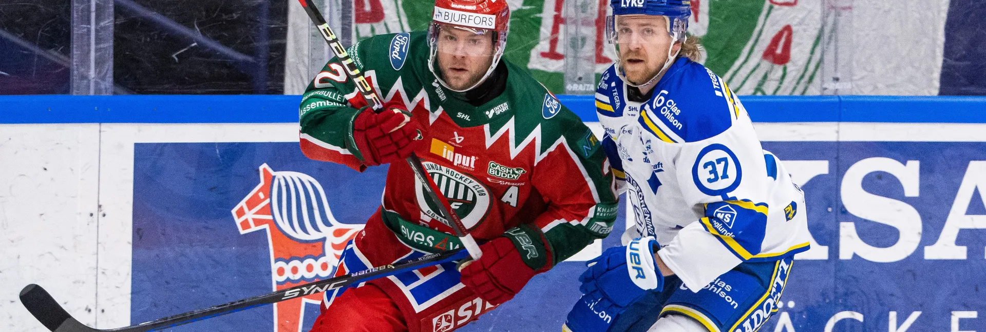 Ishockeymatch mellan Frölunda och Leksand i SHL