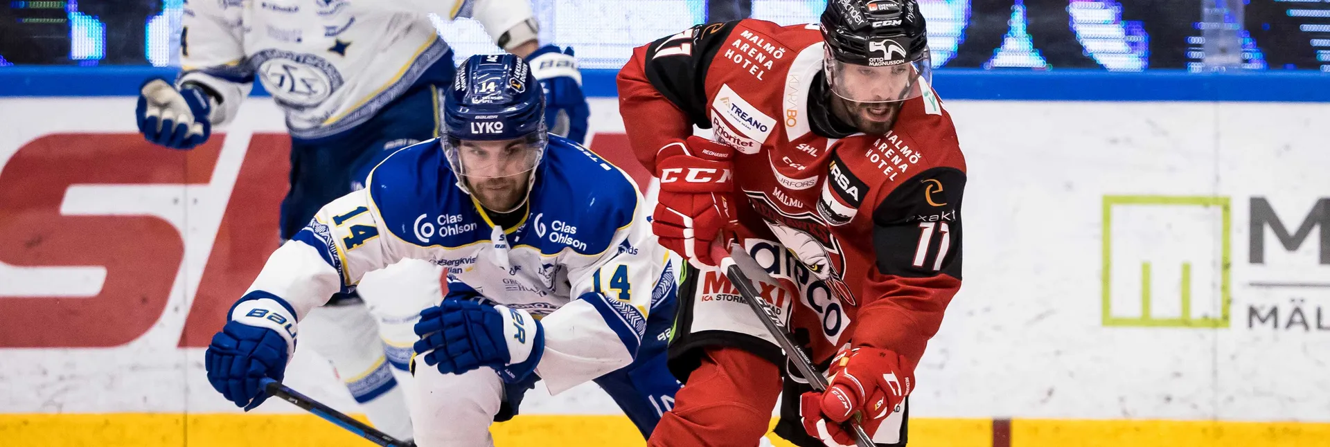 Ishockeymatch mellan  Leksand och Malmö i SHL