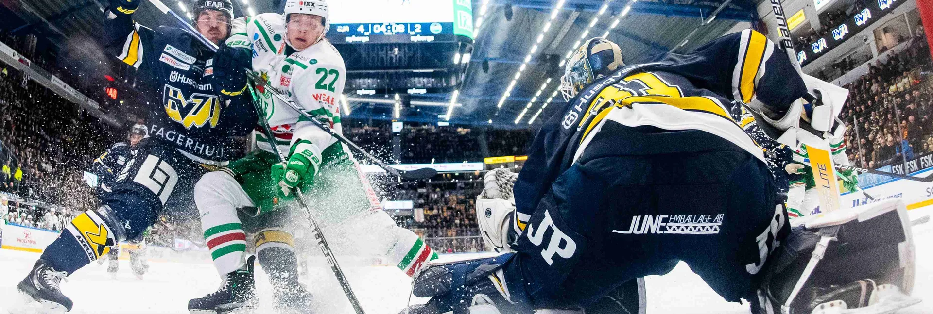 Ishockeymatch mellan HV71 och Rögle i SHL