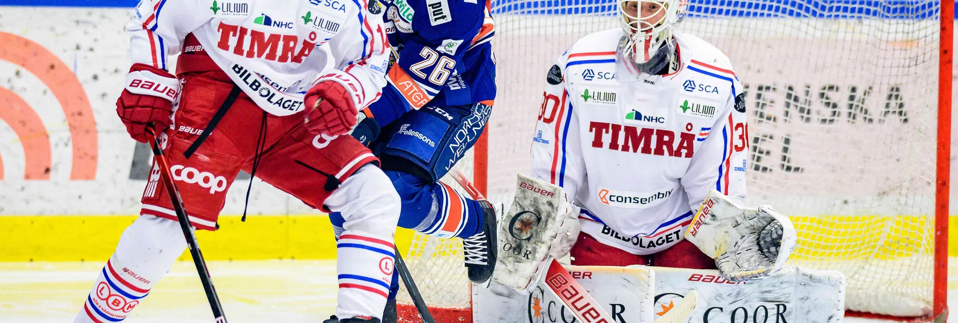 Ishockeymatch mellan Timrå och Växjö i SHL