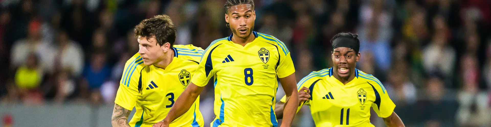 Bild på svenska fotbollslandslaget i Nations League