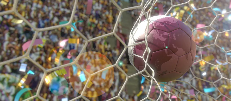 Bild på fotboll som symboliserar VM