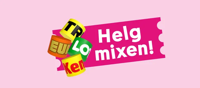 Logotype för helgmixen med Eurojackpot, Lotto, Triss och Keno