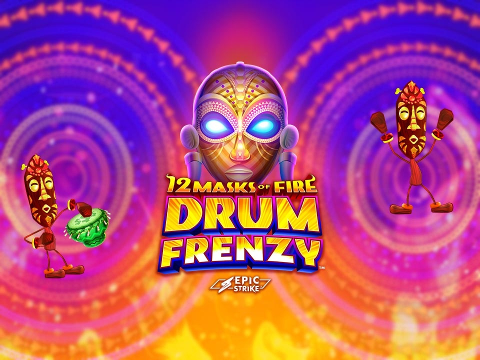 Spela 12 Masks of Fire Drum Frenzy