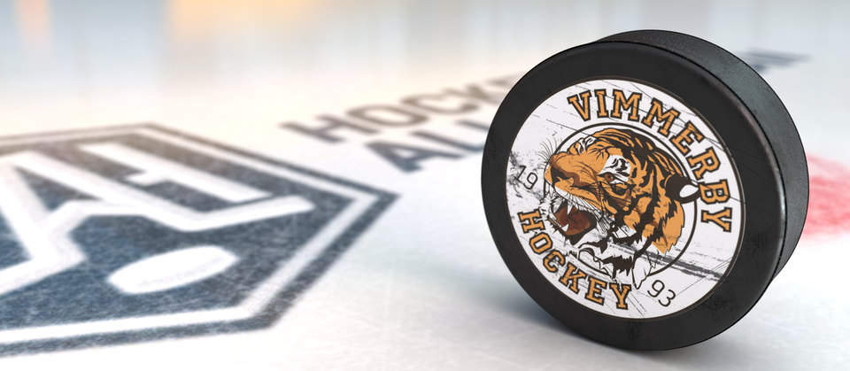 Bild på Vimmerby HC-logga på puck