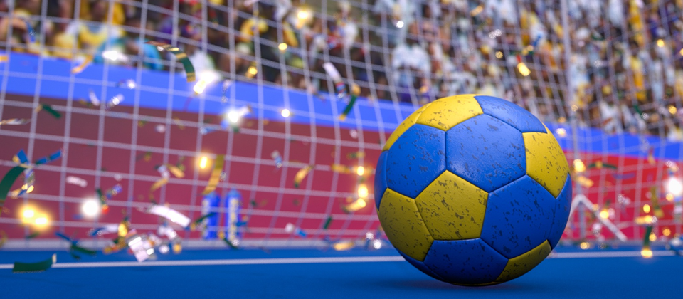 Bild på handboll