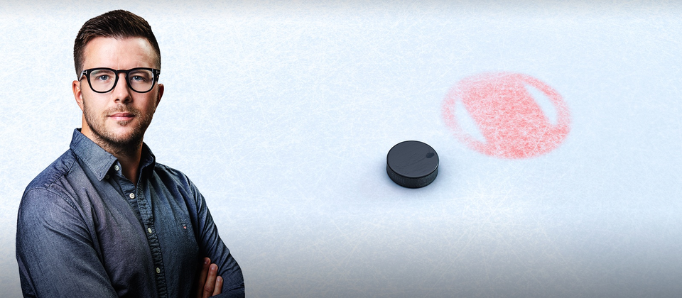 Bild på hockeyns spelexpert Jimmie på Svenska Spel Sport & Casino