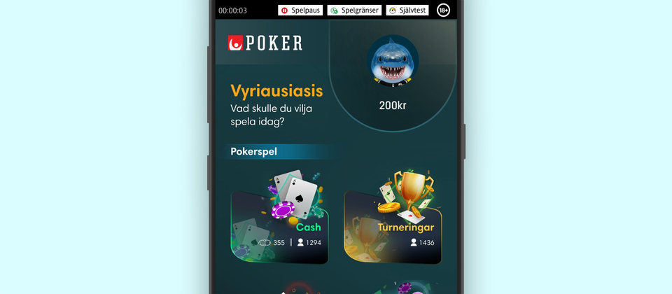Svenska Spel Sport & Casinos poker-app för iPhone, iPad & Mac – iOS