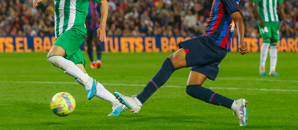 Fotbollsmatch mellan två lag i spanska La Liga