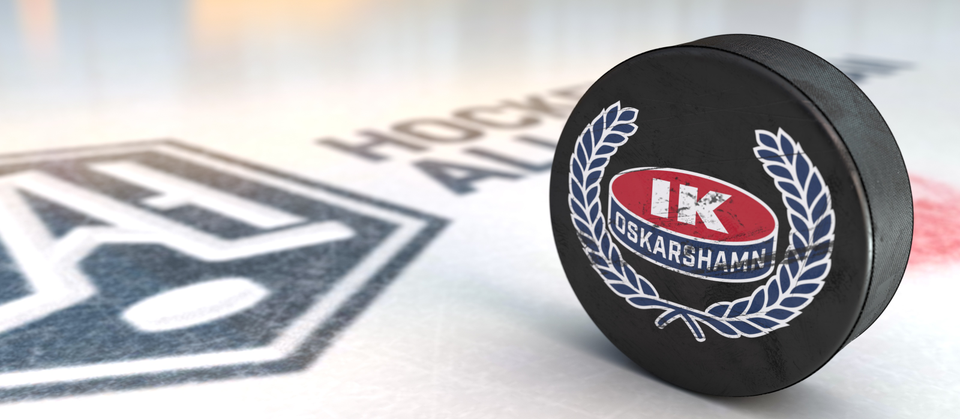 Bild på IK Oskarshamns logga på puck