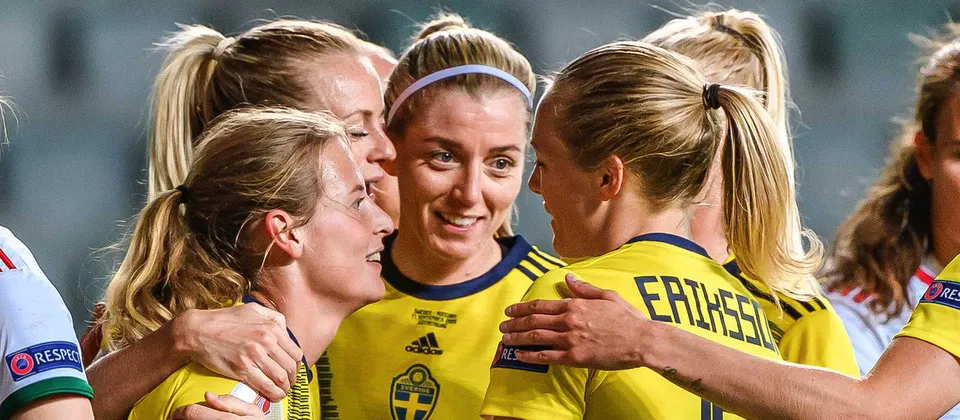 Bild på Sveriges fotbollslandslag för damer