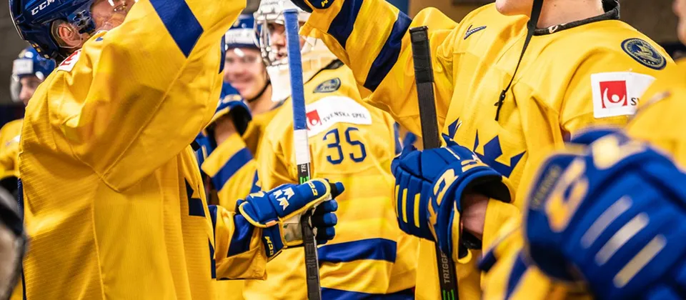 Bild på ishockeylandslaget Tre Kronor