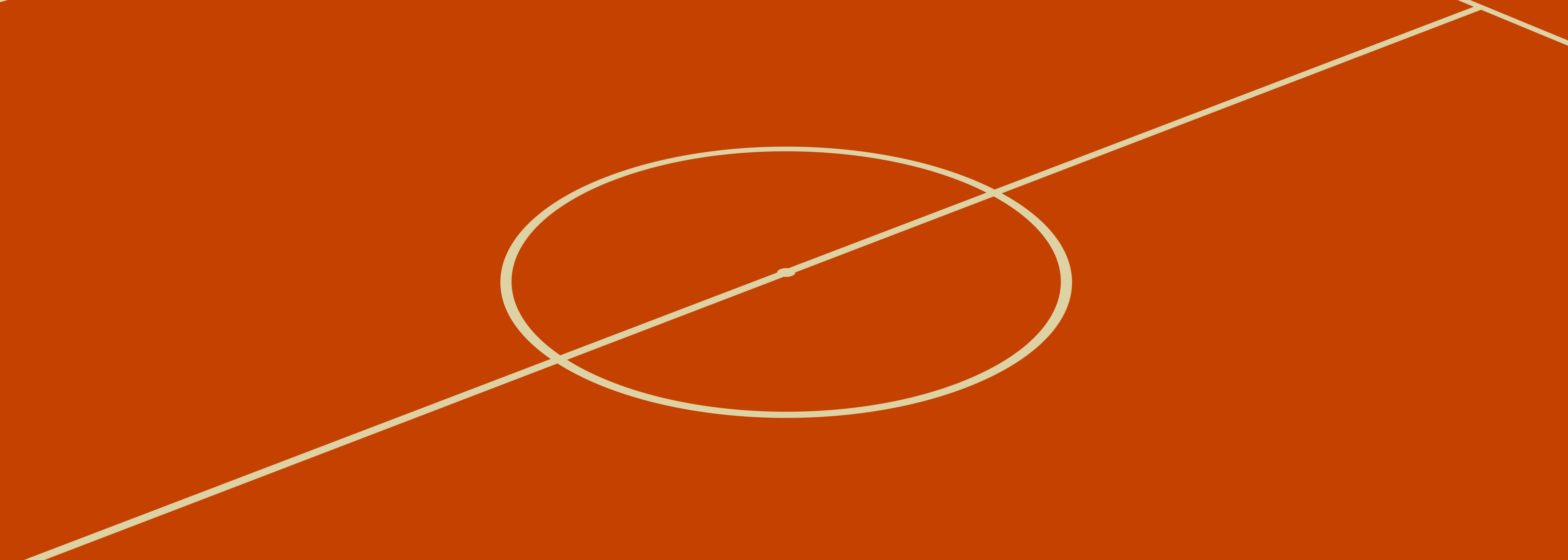 Grafisk representation av en fotbollsplan i orange färg med vita linjer, relaterad till Topptipset.