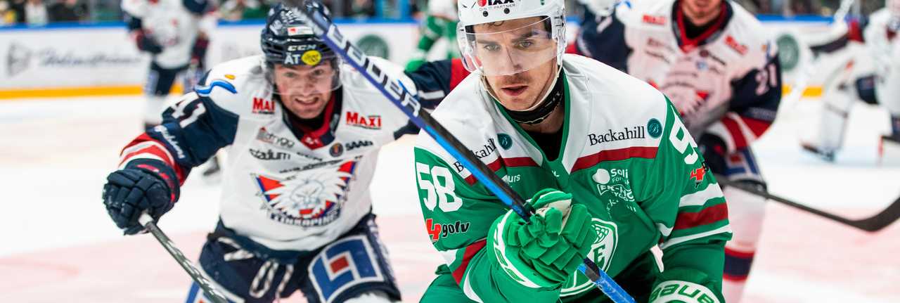 Ishockeymatch mellan Linköping och Rögle i SHL