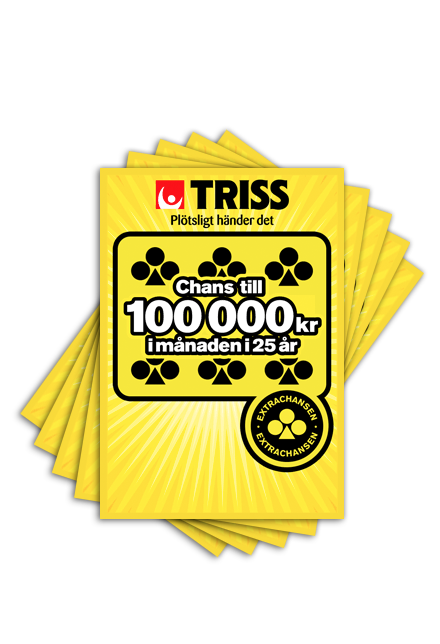 5 triss i en fjäderform