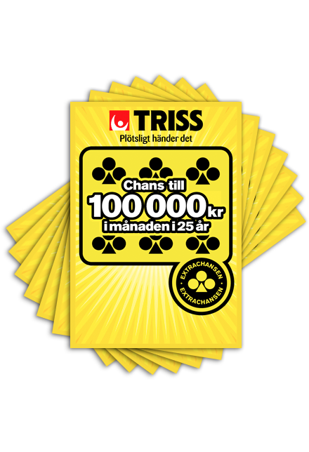 7 triss i en fjäderform
